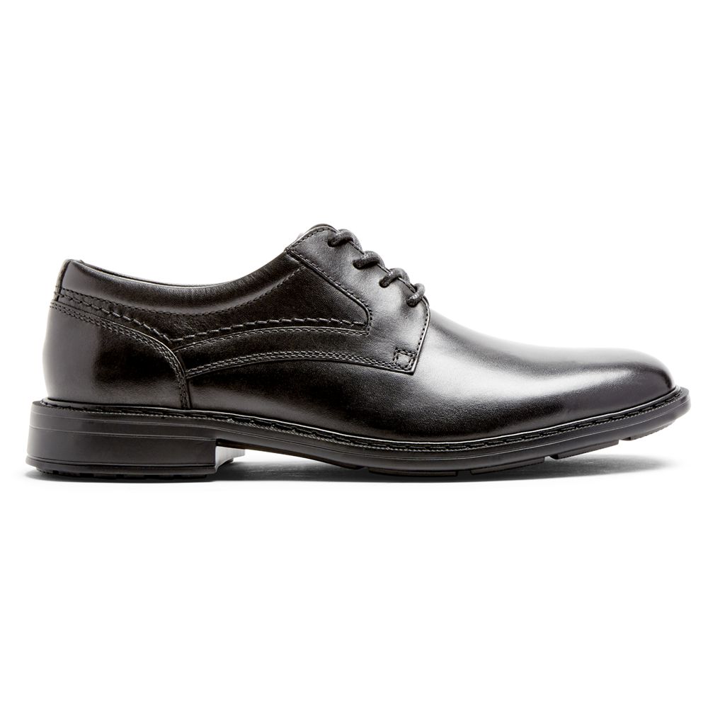 Rockport Canada Parsons Plain Toe - Mens Oxfords Black (XUF914076)